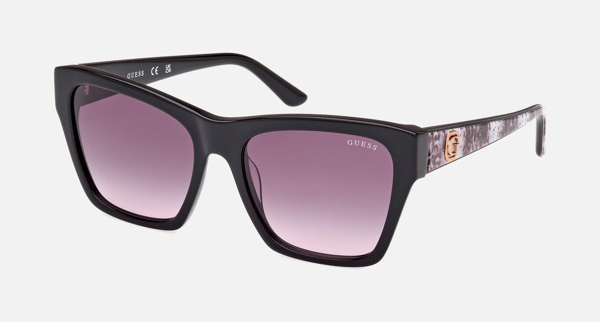 GU00113 / Glossy Black / Gradient Smoke (01B) / 55-17-140