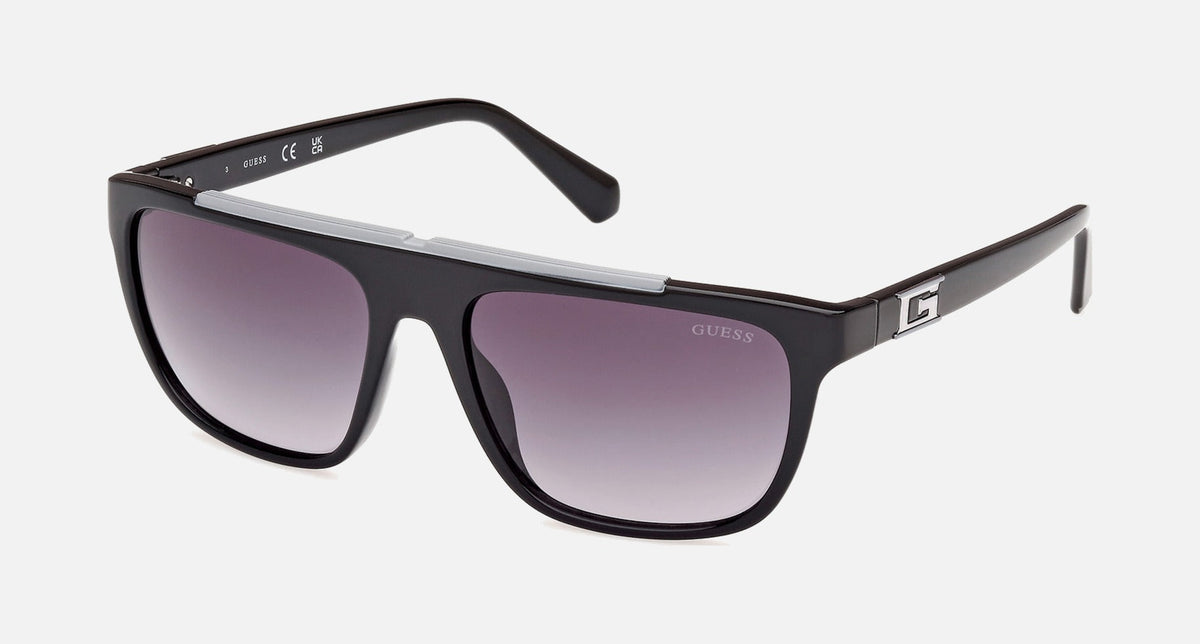 GU00122 / Gloss Black / Gradient Smoke (01B) / 57-17-140
