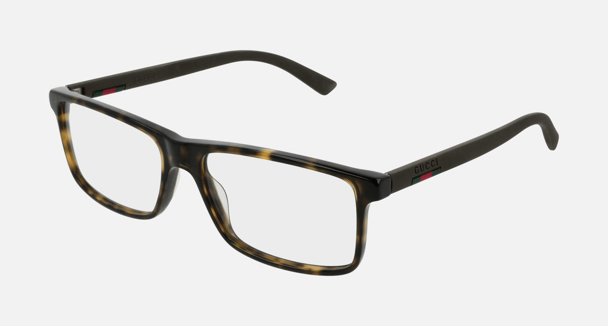 GG0424O / Transparent/Dark Havana & Matte Black(002) / 56-16-145