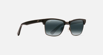 MJ0257S / Black Gloss with Antique Pewter / Neutral Grey (257-17C) / 54-18-140 / quarter angle