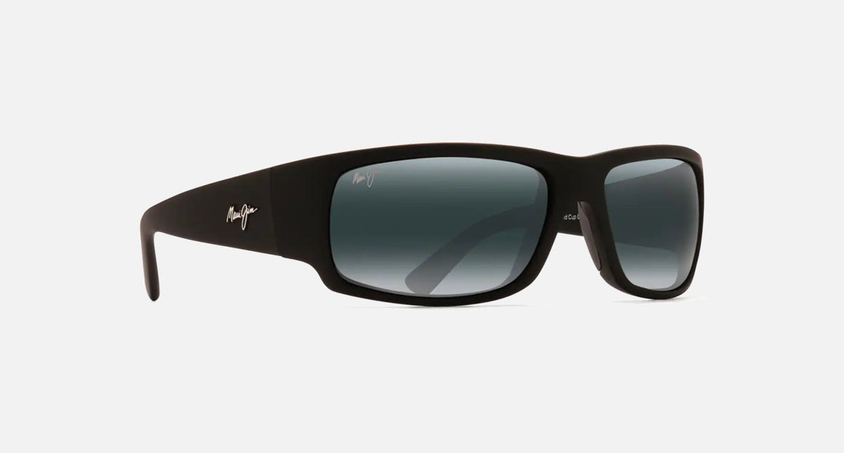 MJ0266S / Matte Black Rubber / Neutral Grey (266-02MR) / 64-17-115 / quarter angle