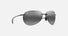 MJ0421S / Shiny Transparent Light Gray / Neutral Grey (421-14) / 63-13-135 / quarter angle
