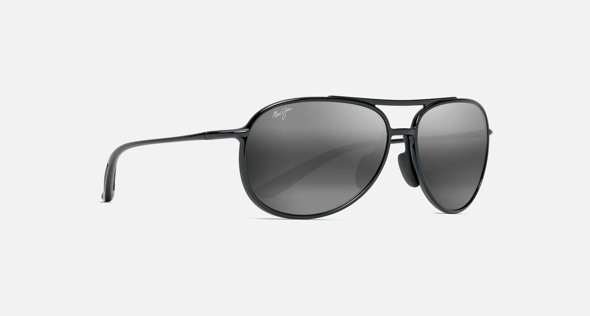 MJ0438S / Gloss Black / Neutral Grey (438-02) / 60-16-140 / quarter angle