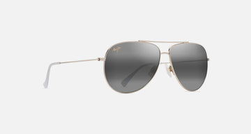 MJ0674S / Shiny Light Gold with Crystal / Neutral Grey (674-16A) / 62-12-145 / quarter angle