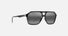 MJ0880S / Black Gloss with Crystal interior / Neutral Grey (880-02) / 57-16-135 / quarter angle