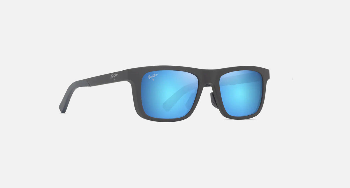 MJ0341S / Matte Solid Grey / Blue Hawaii (B341-14) / 52-19-145 / quarter angle