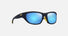 MJ0343SA / Matte Solid Dark Blue with Yellow / Blue Hawaii (B343-03A) / 59-19-130 / quarter angle