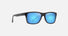 MJ0345S / Shiny Trans Dark Grey / Blue Hawaii (B345-14) / 57-17-145 / quarter angle