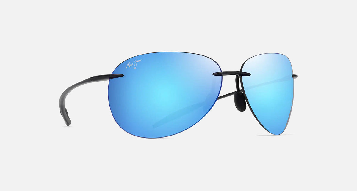 MJ0421S / Shiny Black / Blue Hawaii (B421-02) / 63-13-135 / quarter angle