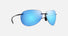 MJ0421S / Shiny Black / Blue Hawaii (B421-02) / 63-13-135 / quarter angle