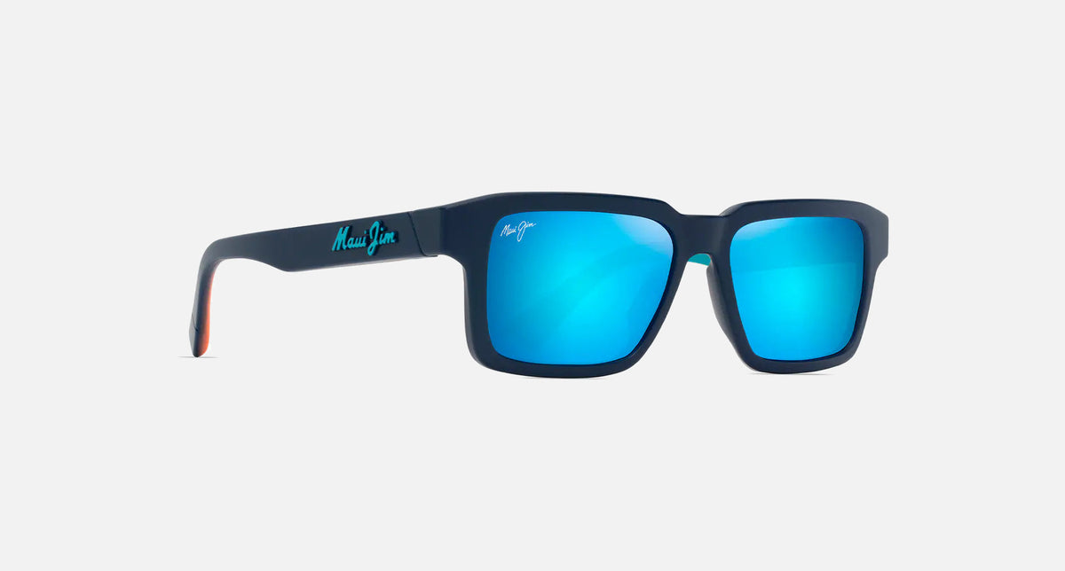 MJ0635S / Matte Dark Blue / Blue Hawaii (B635-03) / 53-16-145 / quarter angle