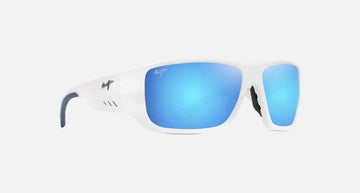 MJ0663S / Matte White / Blue Hawaii (B663-05) / 63-15-125 / quarter angle