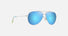 MJ0665S / Shiny Silver with Blue & Green / Blue Hawaii (B665-17B) / 59-12-145 / quarter angle