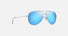 MJ0674S / Silver / Blue Hawaii (B674-17B) / 62-12-145 / quarter angle