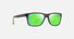 MJ0345S / Shiny Transparent Dark Gray with Green / MAUIGreen® (GM345-14A) / 57-17-145 / quarter angle