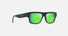 MJ0638S / Matte Black with Interior White Gradient Effect / MAUIGreen® (GM638-02) / 54-16-140 / quarter angle