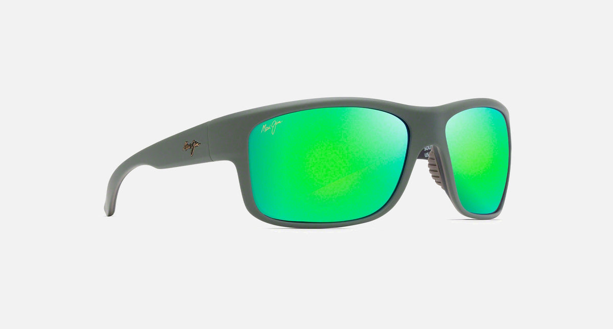 MJ0815S / Soft Matte Khaki with Brown and Black / MAUIGreen® (GM815-54CM) / 63-15-120 / quarter angle