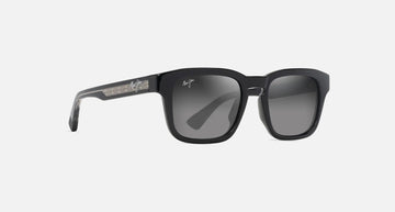 MJ0643S / Shiny Black w in Trans Light Grey / Neutral Grey (GS643-14) / 52-20-145 / quarter angle