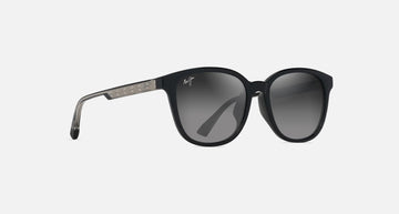 MJ0647SA / Shiny Black w in Trans Light Grey / Neutral Grey (GS647-14A) / 55-18-145 / quarter angle
