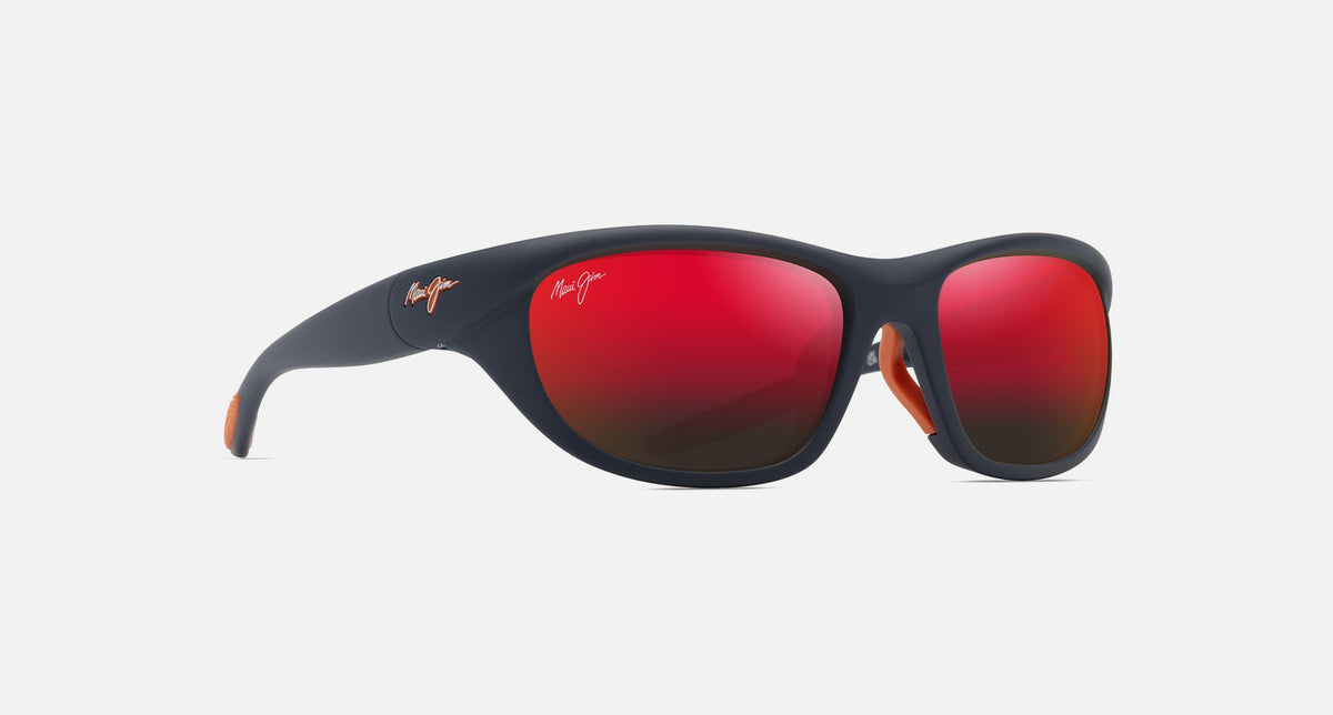 MJ0343SA / Matte Solid Dark Blue with Orange / HAWAII LAVA™ (RM343-03) / 59-19-130 / quarter angle