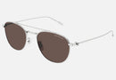 MB0211S-MontBlanc / Brown/Silver(006) / 55-20-145