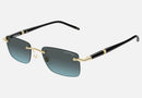 MB0344S-MontBlanc / Blue Gradient/Gold and Black(010) / 54-20-150