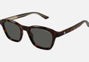 MB0384S-MontBlanc / Solid Grey/Shiny Dark Havana(002) / 50-21-150
