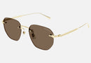 MB0405S-MontBlanc / Brown with Light Mirror/Shiny Gold(002) / 51-19-145