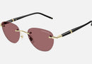MB0412S-MontBlanc / Solid Dark Orange/Shiny Light Gold(003) / 48-20-150
