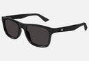 MB0432S-MontBlanc / Grey with Light Mirror/Shiny Black(001) / 55-17-145