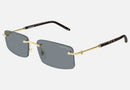 MB0443S-MontBlanc / Grey with Light Mirror/Shiny Gold(004) / 56-17-145