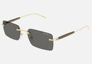MB0453S-MontBlanc / Grey with Light Mirror/Shiny Gold(001) / 54-19-145