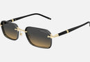 MB0483S-MontBlanc / Double Gradient Grey / Orange/Shiny Light Gold / Shiny Transparent Grey Eyerim(002) / 54-21-145