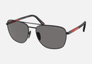 PS54ZS / Dark Grey Polarized/Matte Black/Rubbered Black(1B002G) / 60-17-145