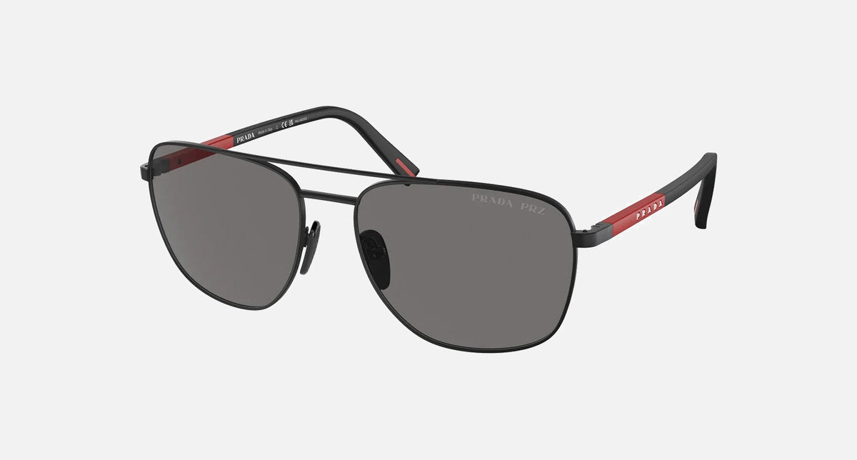 PS54ZS / Dark Grey Polarized/Matte Black/Rubbered Black(1B002G) / 60-17-145