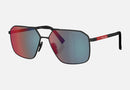PSA50S / Dark Grey Mirrored Blue/Red/Black Rubber(DG008F) / 60-14-145