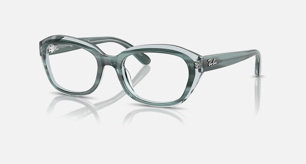 RY1636 / Polished Striped Green On Transparent Green(3990) / 46-17-130