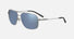 SS5780 / Shiny Silver / Polarized 555nm Blue (001) / 46-14-140
