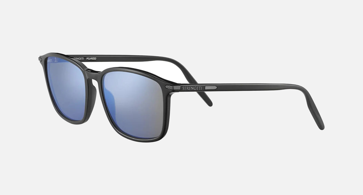 8931 / Shiny Black / Polarized 555nm Blue (002) / 57-18-145