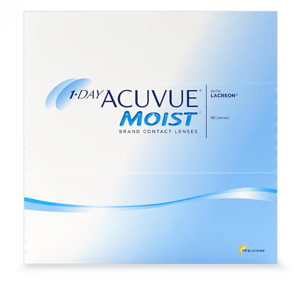 Acuvue 1-Day Moist pack of 90 contact lenses