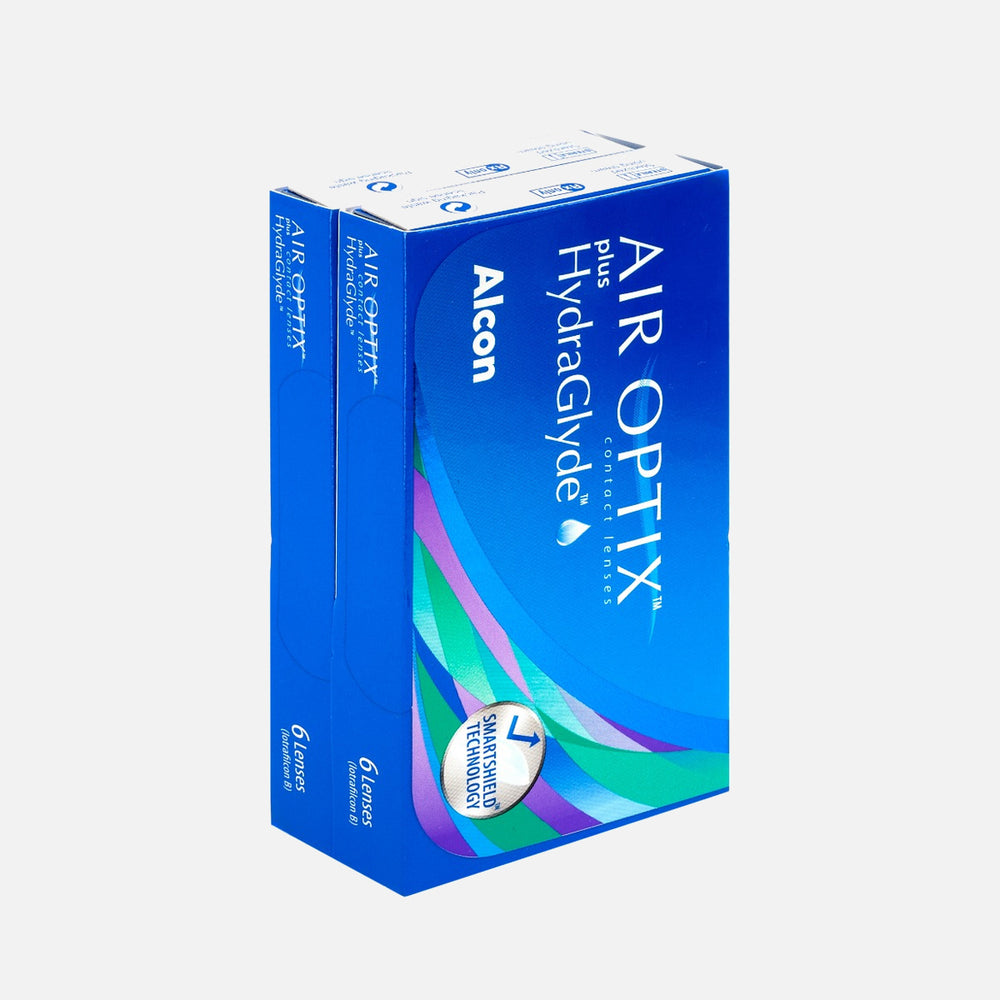 Air Optix Plus HydraGlyde pack of 12 packaging detail