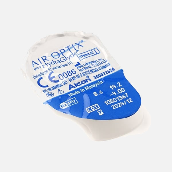 Air Optix Plus HydraGlyde sterile lens blister