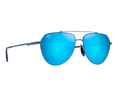 B634-03-Maui Jim Waiwai / Matte Transparent Blue/Blue Hawaii / 59-15-145