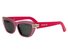 CDIOR B2U-DIOR WOMAN / Shiny Crystal Pink/Grey Light Mirror(73A0) / 52-15-135