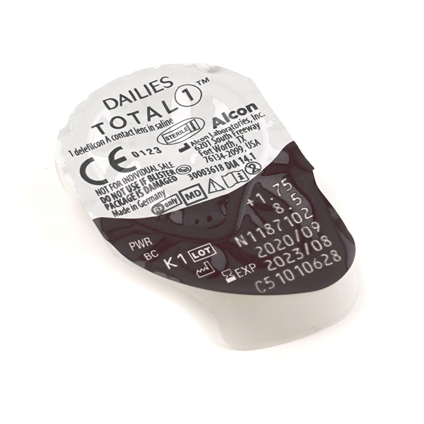 DAILIES TOTAL1 sterile daily lens blister