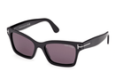 FT1085-Tomford Mikel / Shiny Black/Dark Grey(01A) / 54-17-140