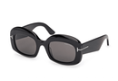 FT1219-Tomford Carmen-02 / Shiny Black/Smoke(01A) / 52-21-140