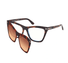 FT5971-B-Tomford Clip-Ons / Dark Havana/Blue Block(052) / 54-17-140