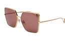 GG0436S Gucci / Gold/Red(001) / 61-14-140