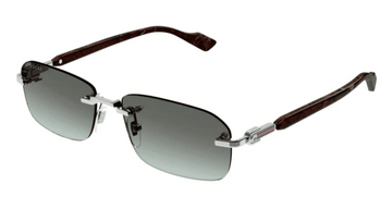 GG1221S-Gucci / Silver/Brown(008) / 56-16-140